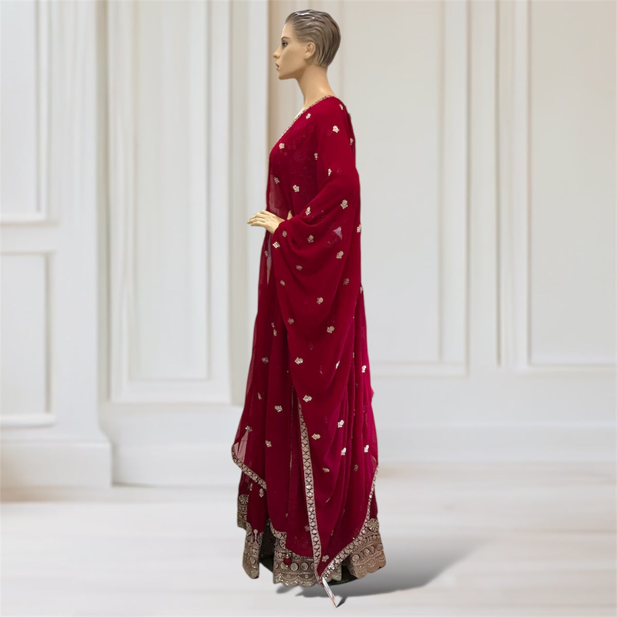 Lehenga + Choli + Scarf