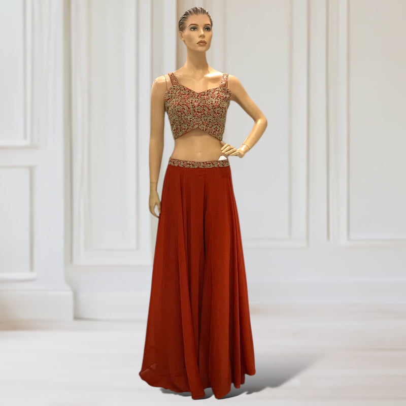 Palazzo + Choli + Jacket