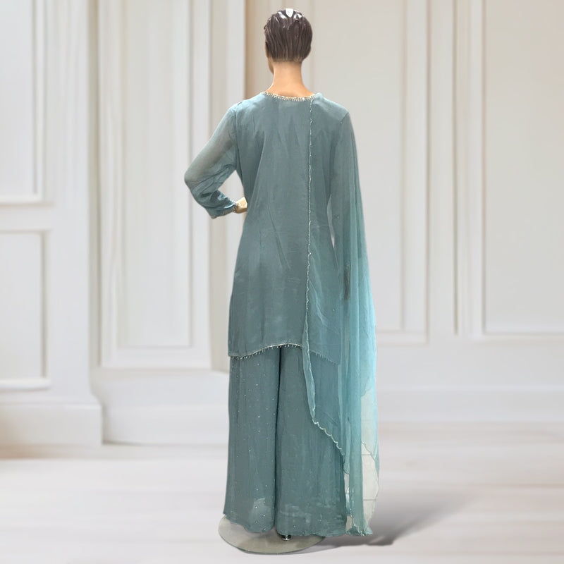 Kurta + Palazzo + Scarf