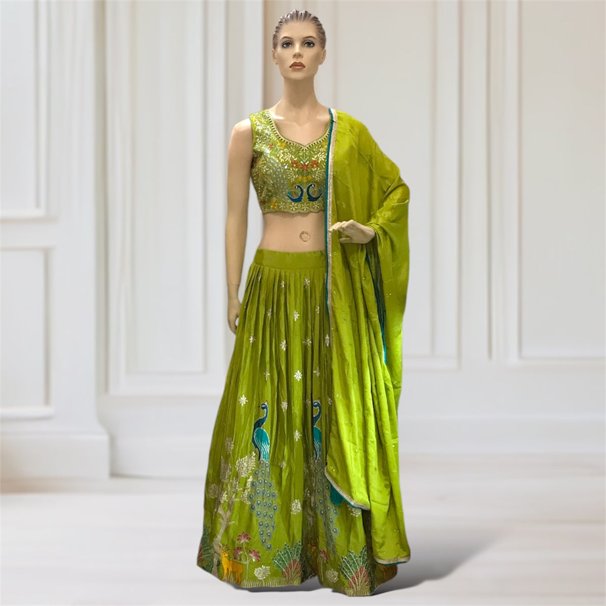 Lehenga + Choli + Scarf