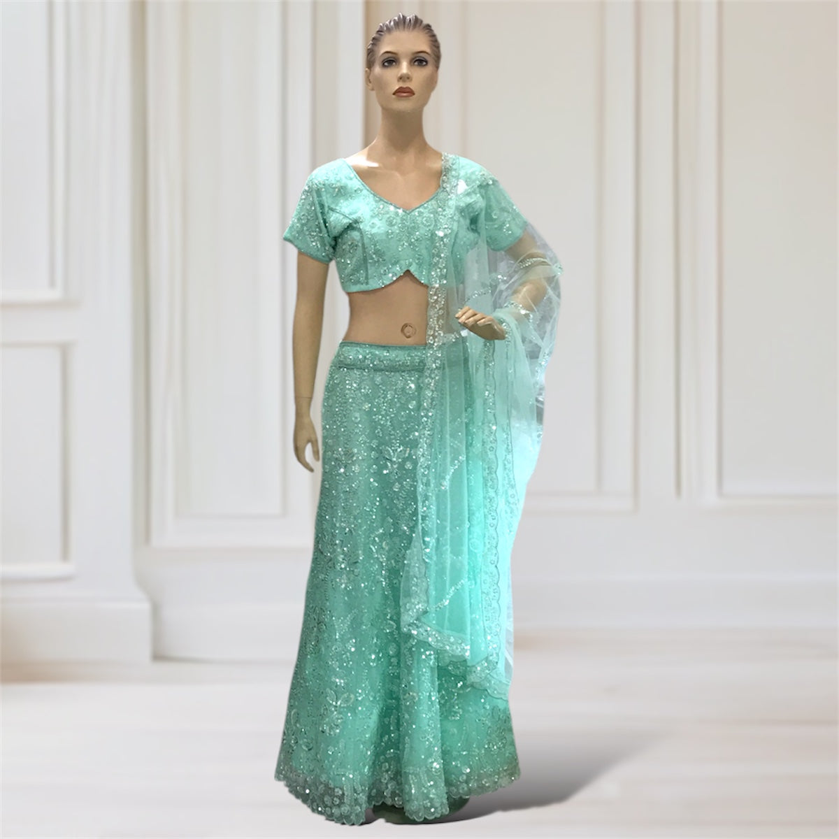 Lehenga + Choli + Scarf