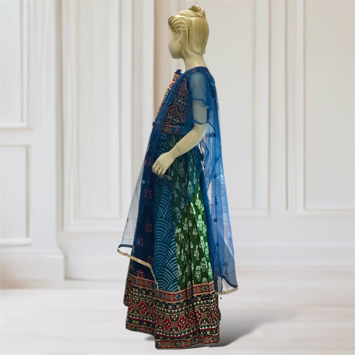 Lehenga + Choli + Scarf