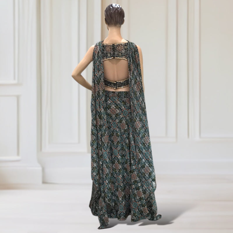 Lehenga + Choli + scarf