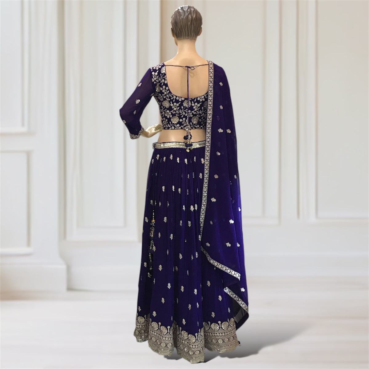 Lehenga + Choli + Scarf