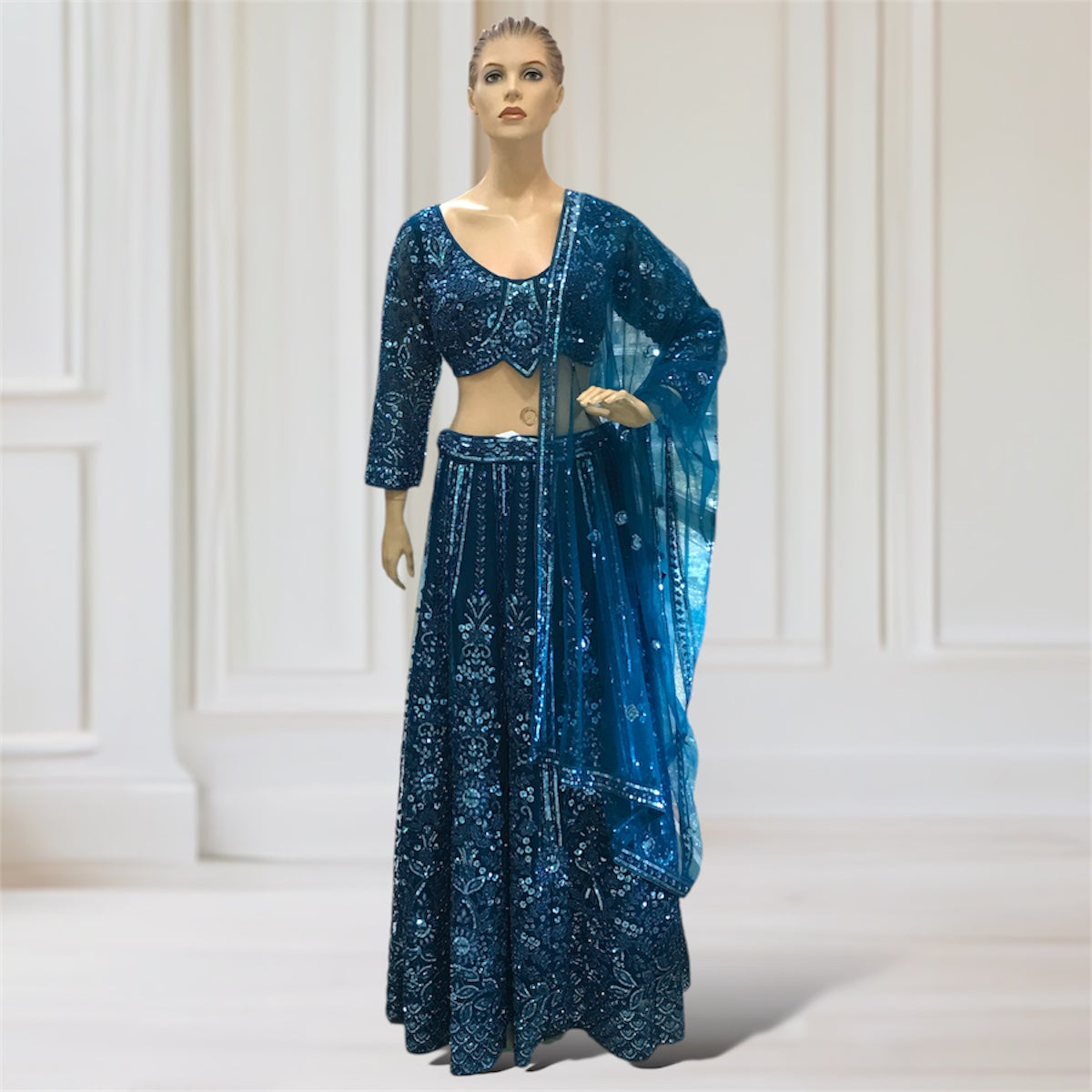 Lehenga + Choli + Scarf