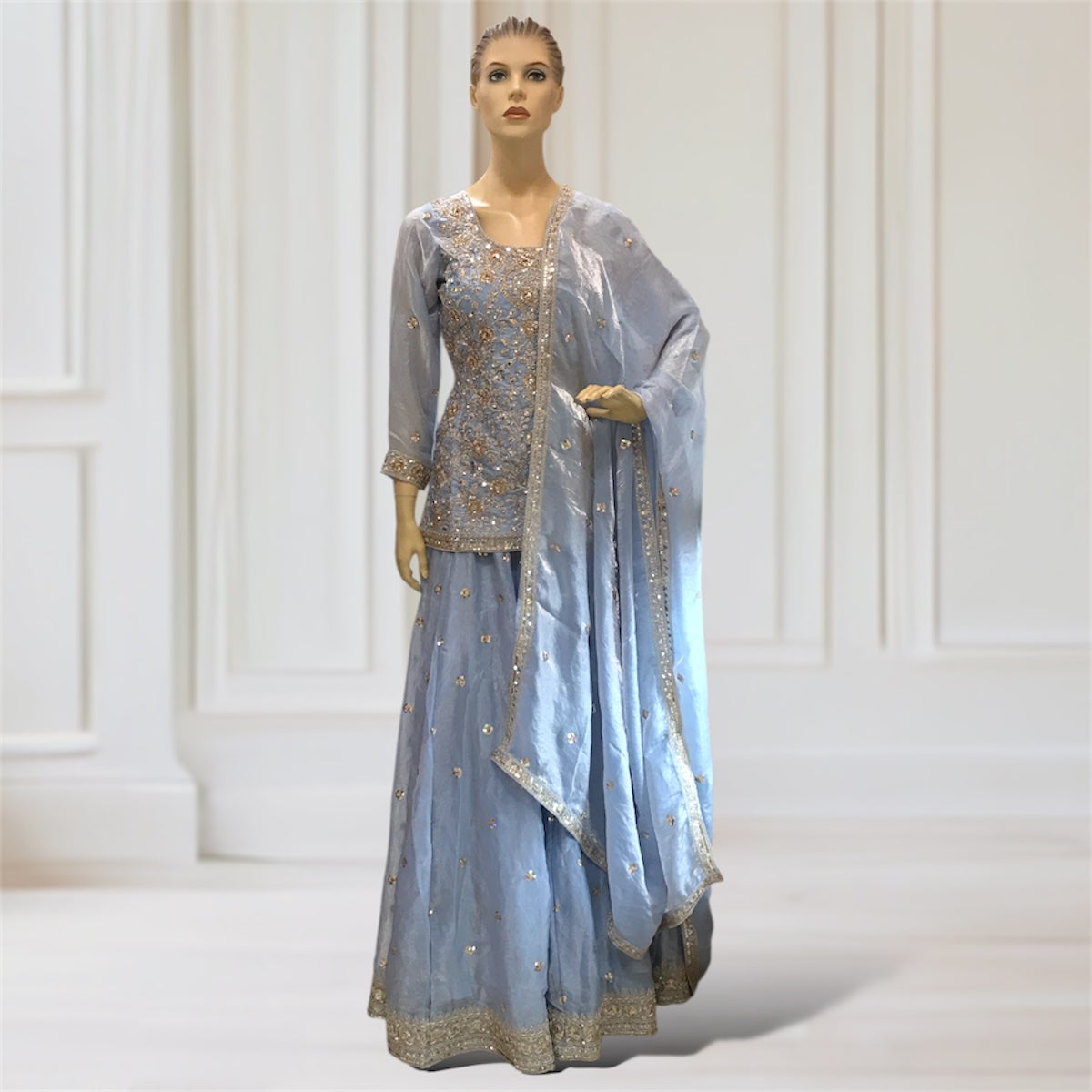 Lehenga + Kurta + Scarf