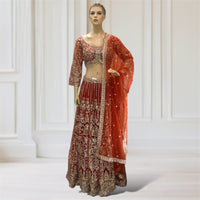 Lehenga + Choli + Scarf
