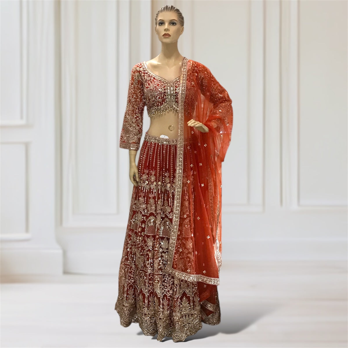 Lehenga + Choli + Scarf