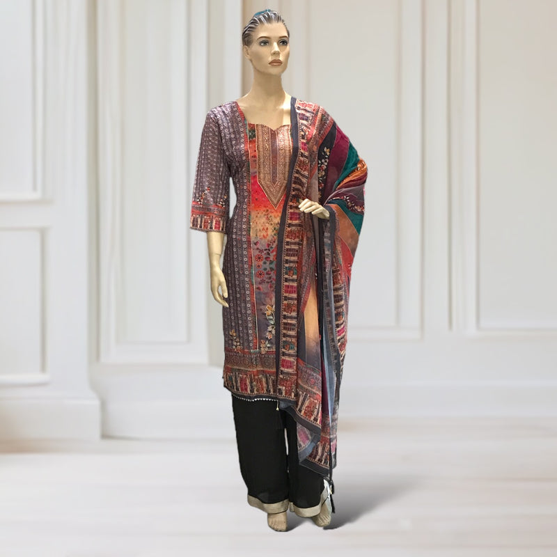 Kurta + Trouser + Scarf