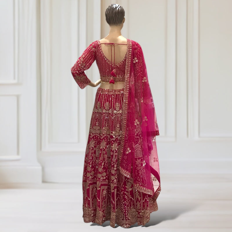 Lehenga + Choli + Scarf