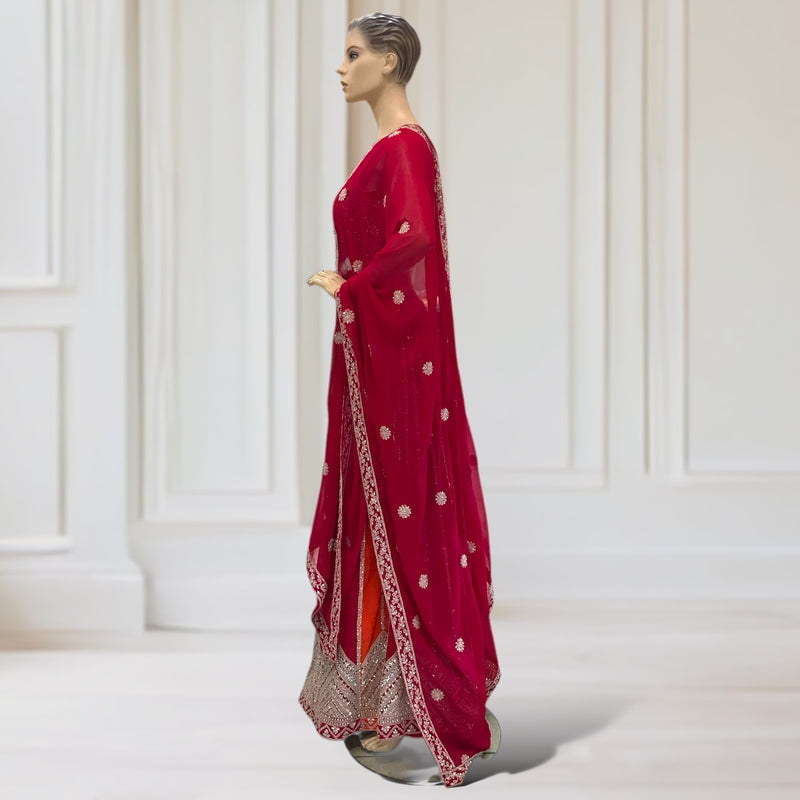 Lehenga + Choli + scarf