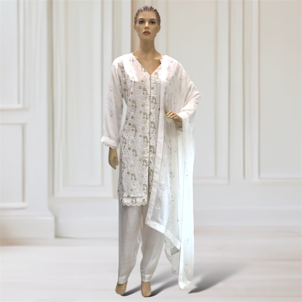 Kurta + Trouser + Scarf