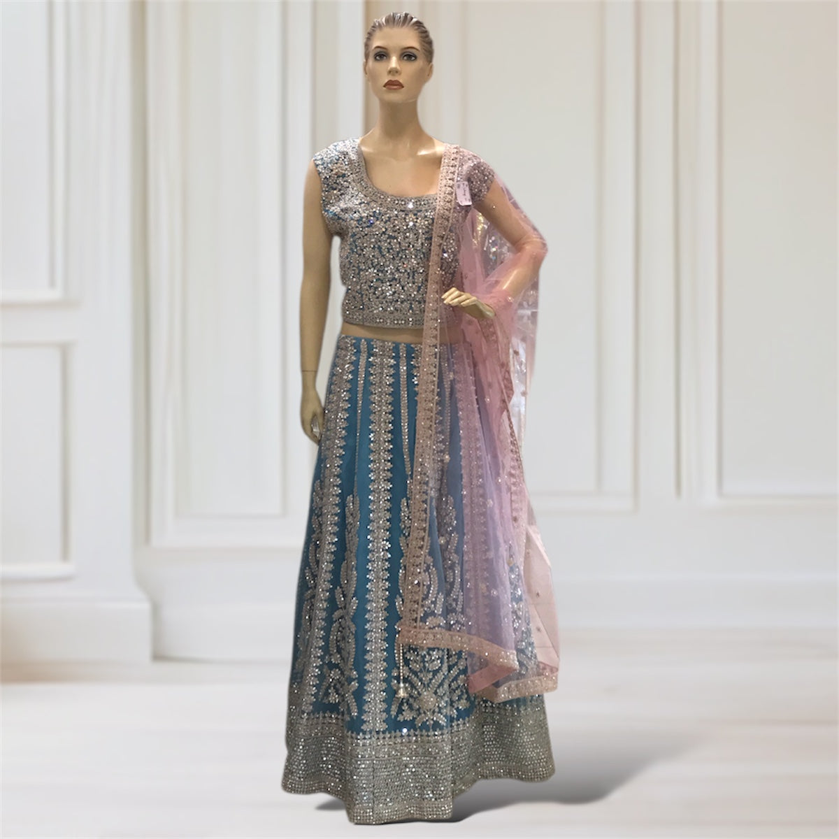 Lehenga + Choli + Scarf