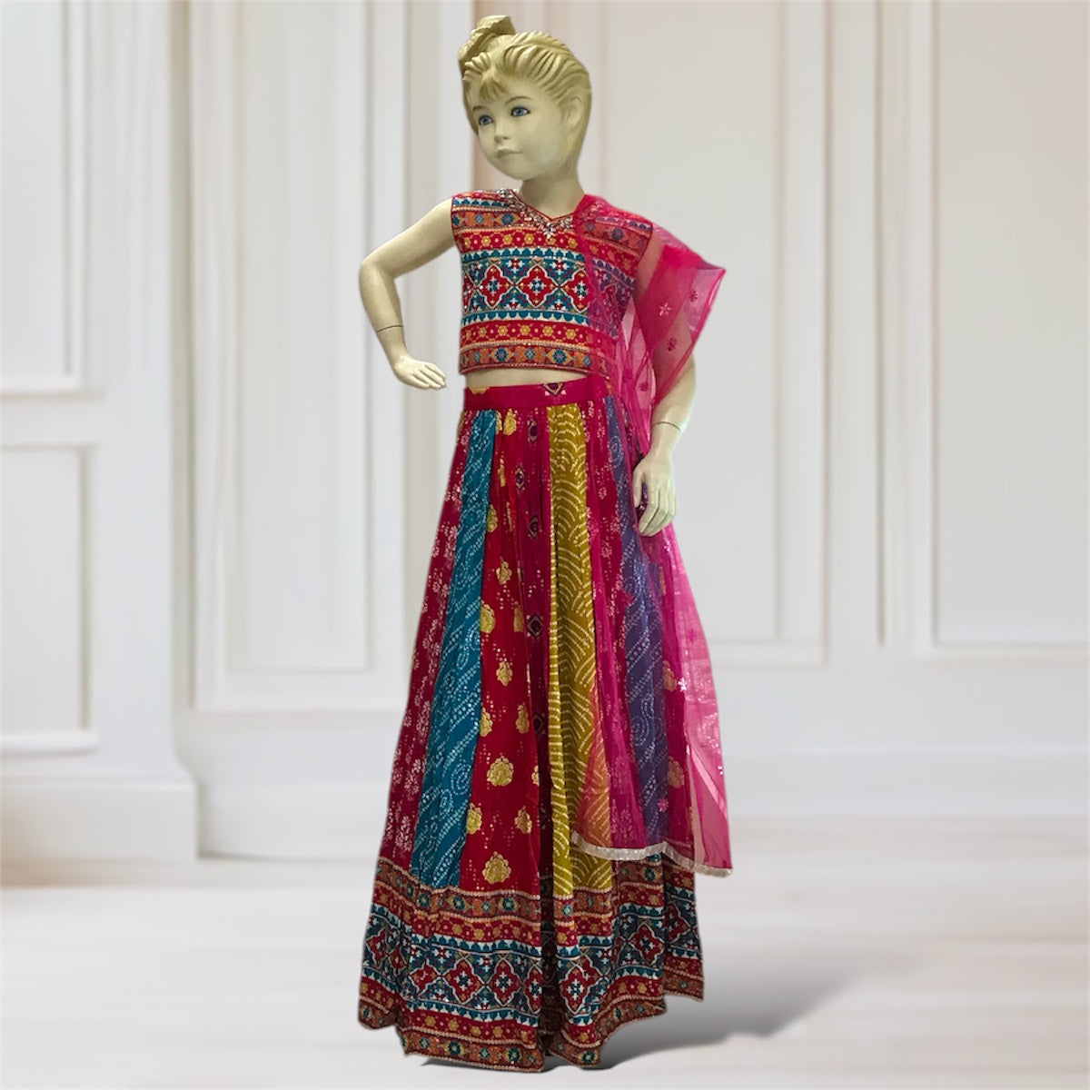 Lehenga + Choli + Scarf