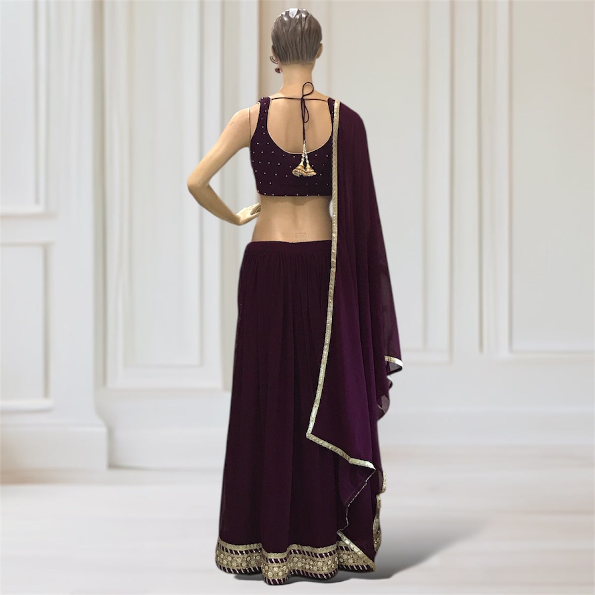 Lehenga + Choli + Scarf
