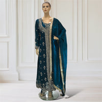 Gown + Kurta + Trouser + Scarf