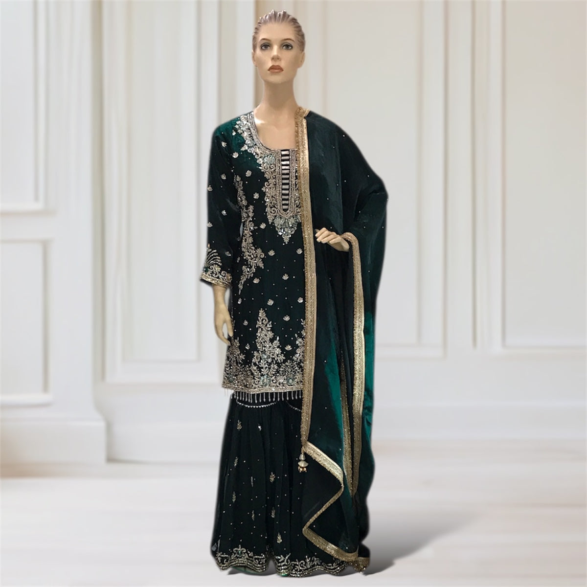 Kurta + Garara + Scarf