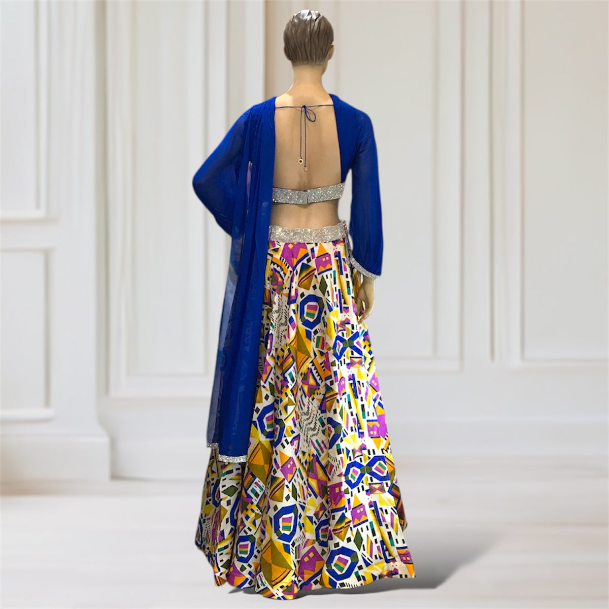 Lehenga + Choli Attached Scarf