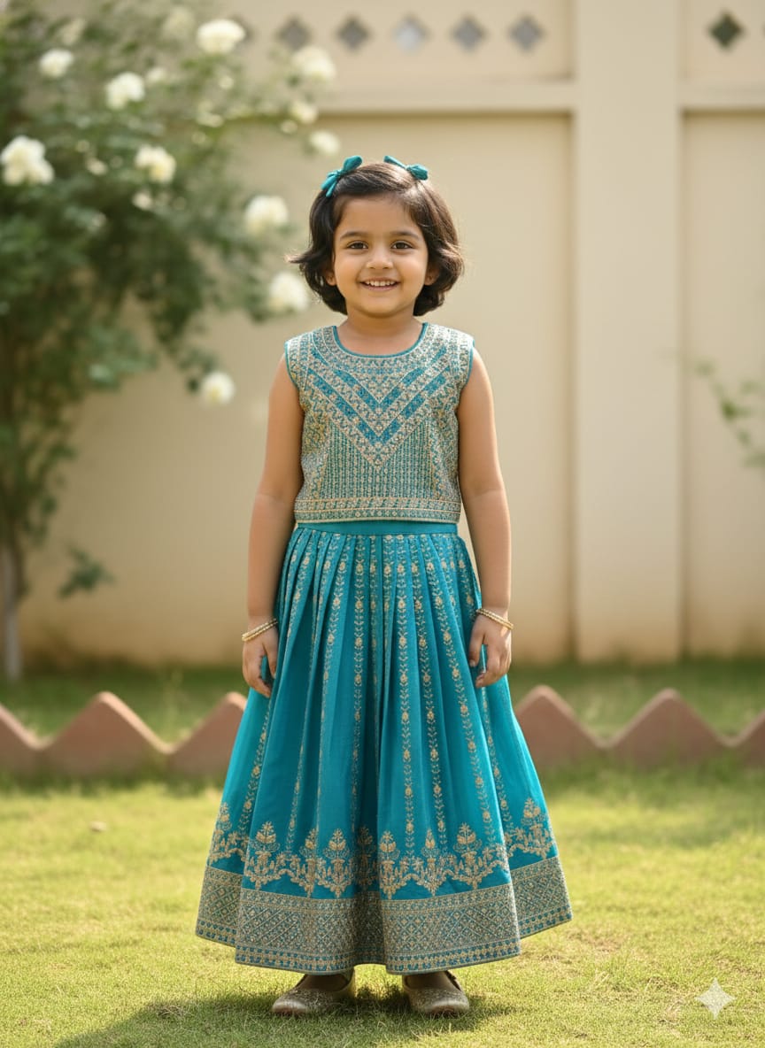 Lehenga + Choli + Scarf