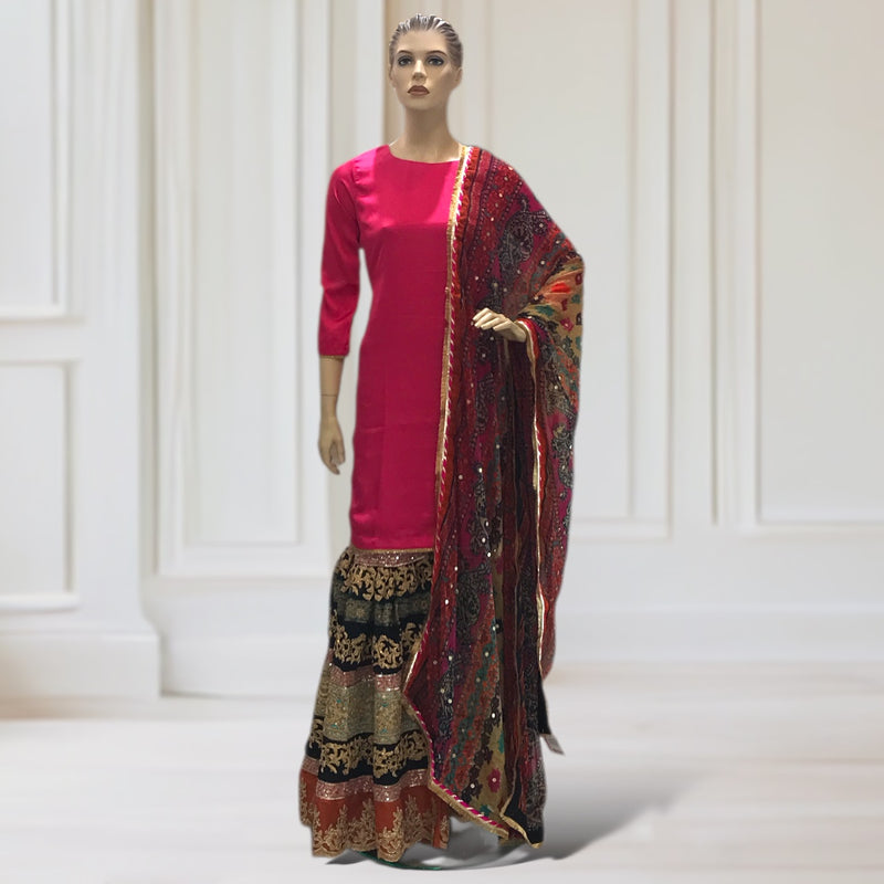 Garara + Kurta + Scarf