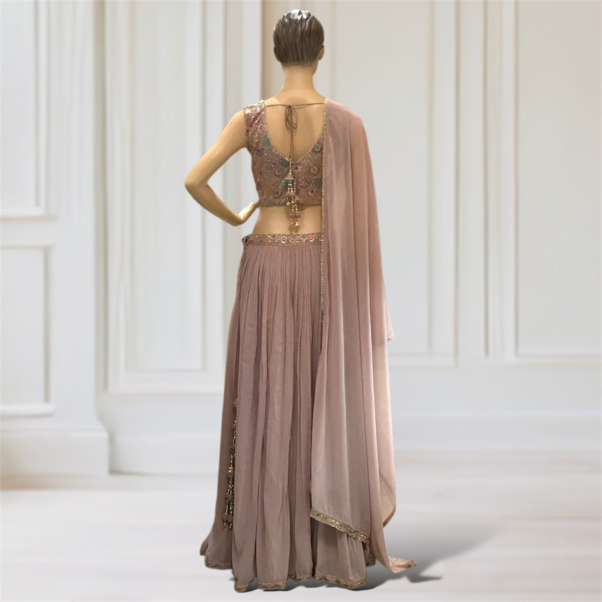 Lehenga + Choli + Scarf