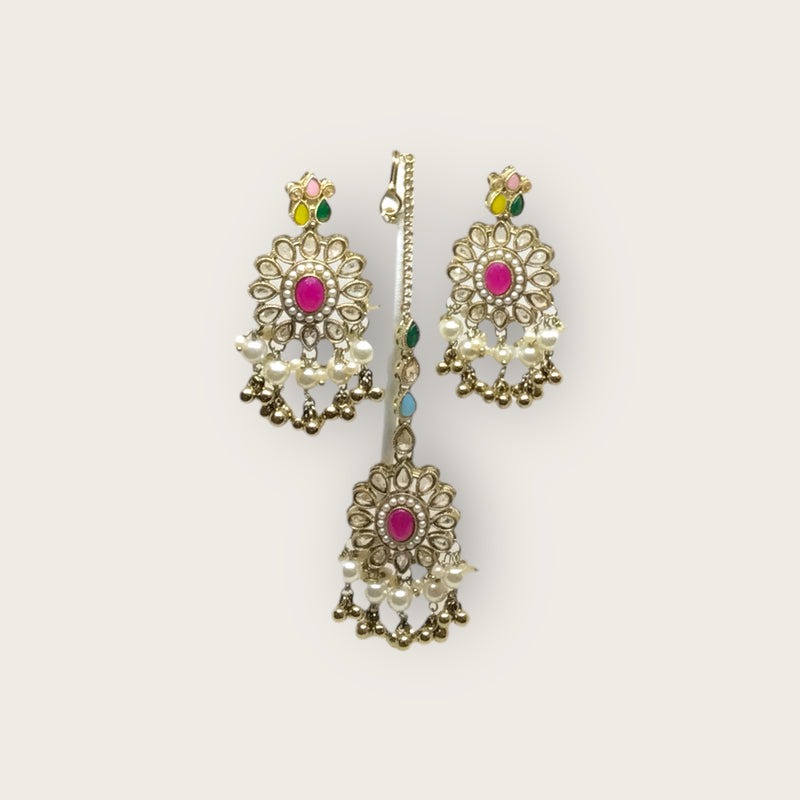Necklace + Earrings + Tikka