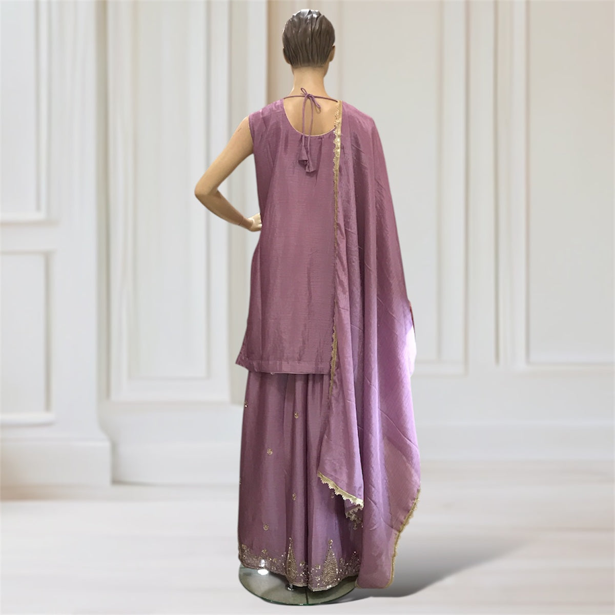 Kurta + Palazzo + Scarf