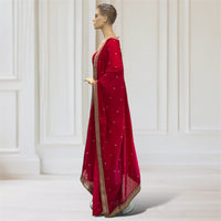 Anarkali + Pant + Scarf