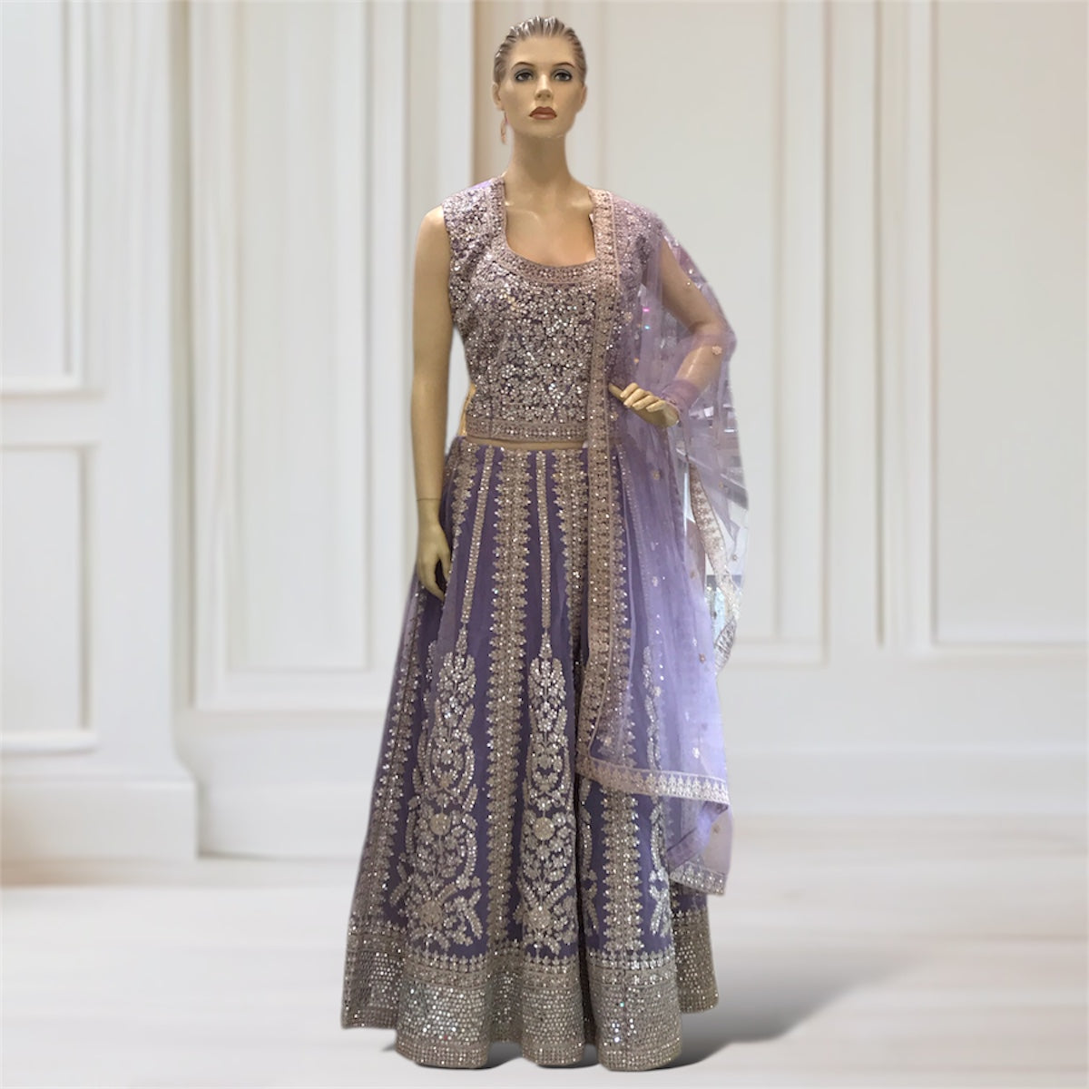 Lehenga + Choli + Scarf