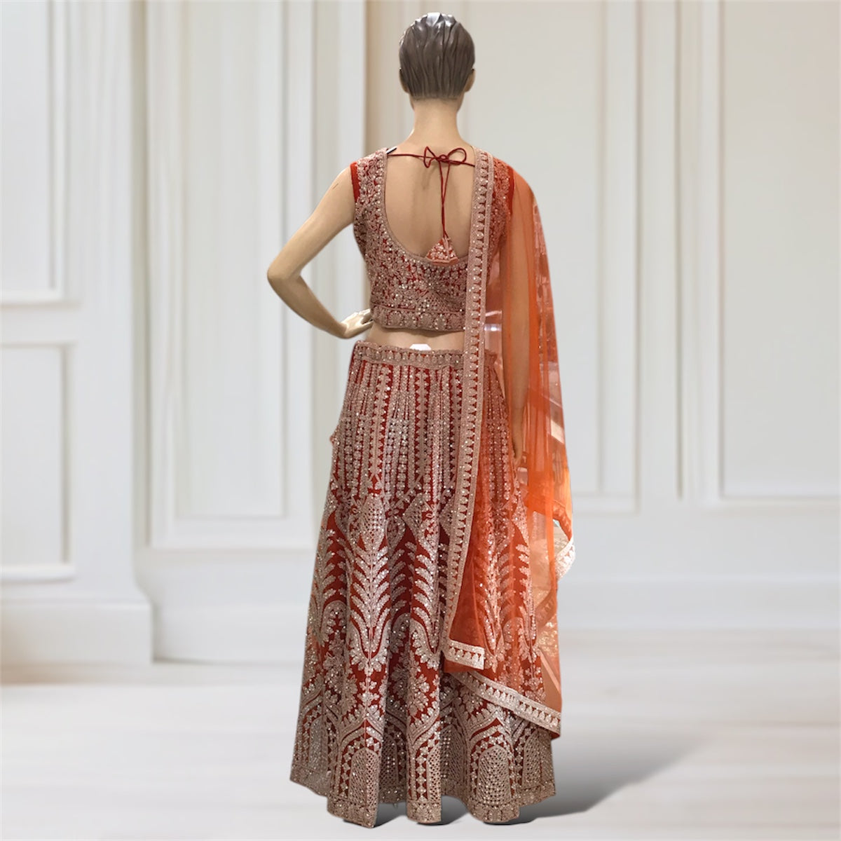 Lehenga + Choli + Scarf
