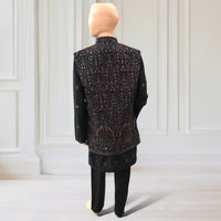 Kurta + Trouser + Vest (Hand Emb)