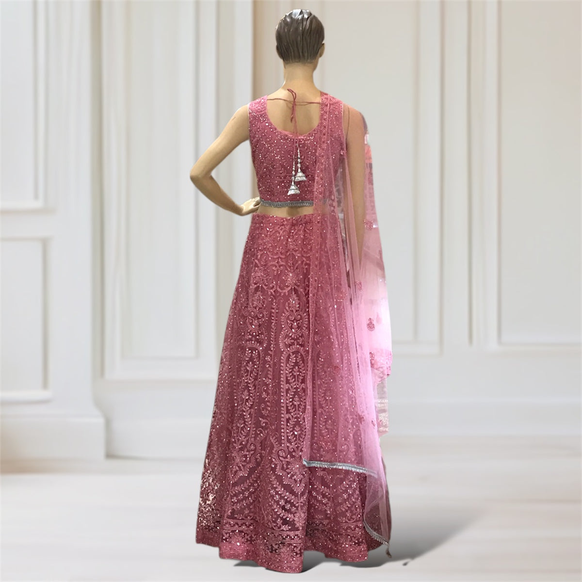 Lehenga + Choli + Scarf