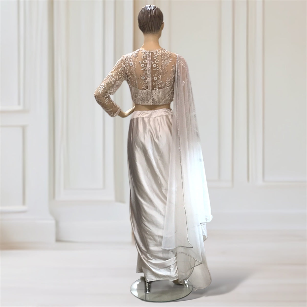 Drape Skirt + Choli + Scarf