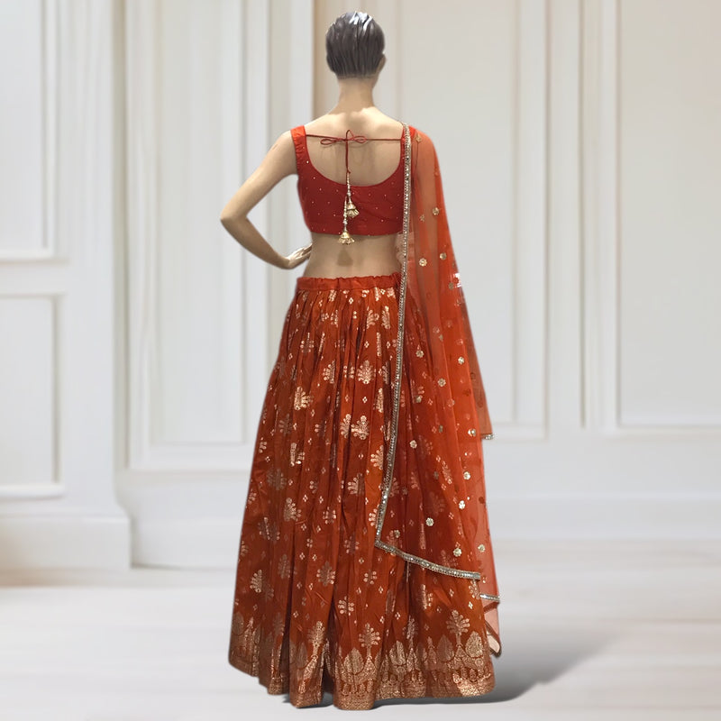 Lehenga + Choli + Scarf