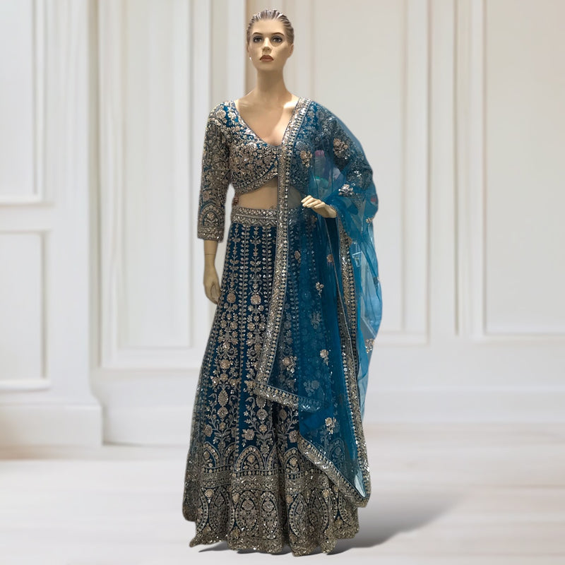 Lehenga + Choli + Scarf