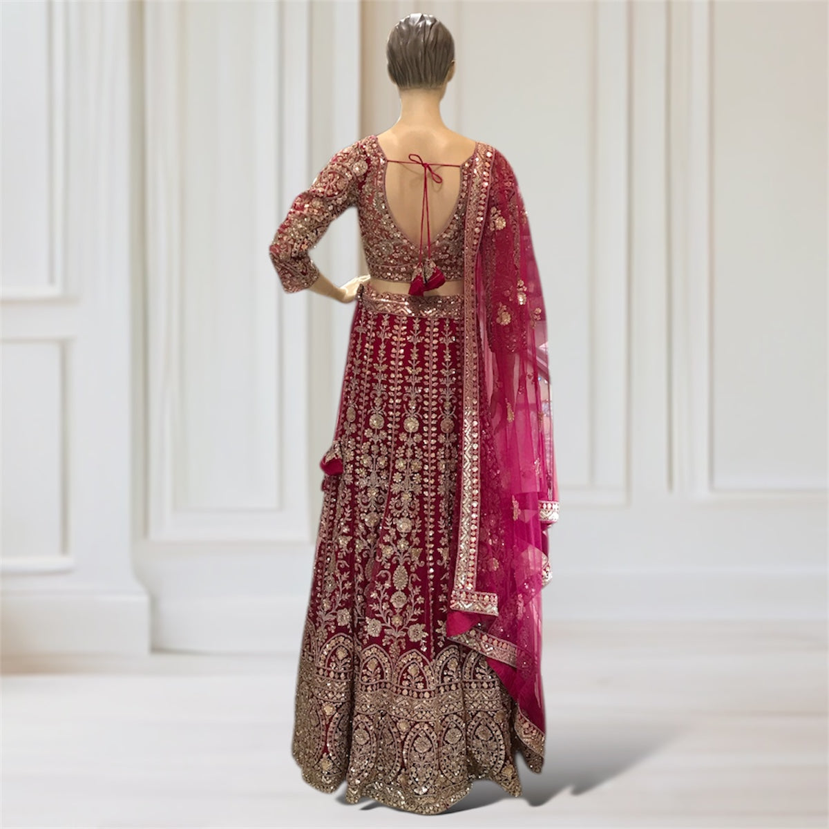 Lehenga + Choli + Scarf