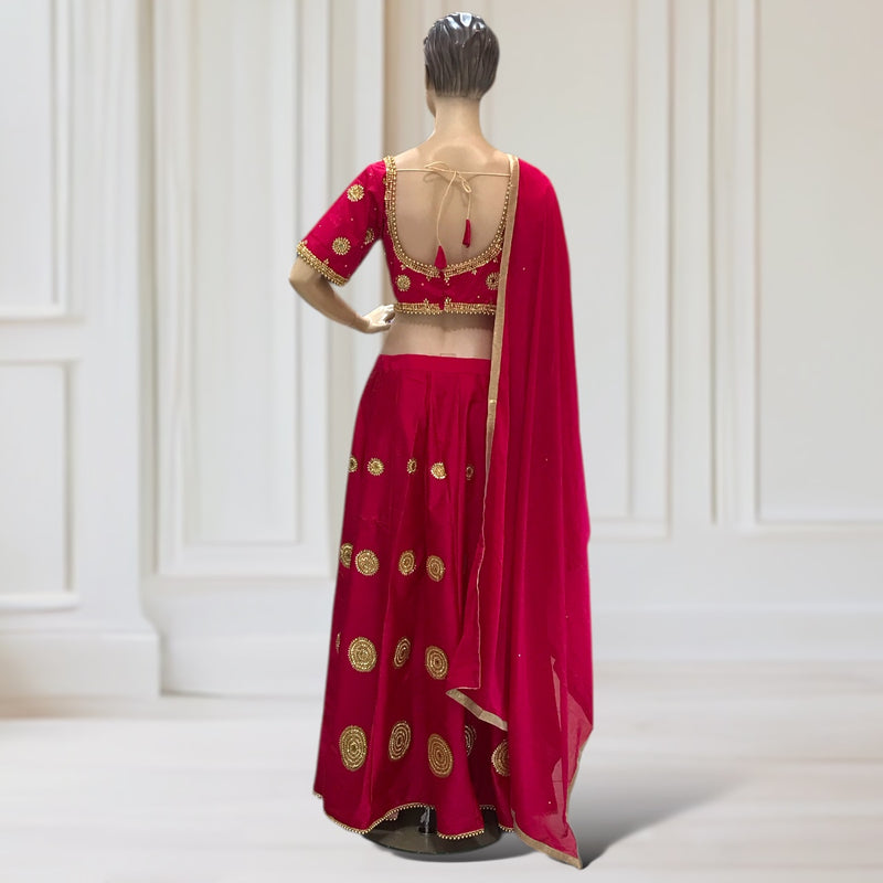 Lehenga + Choli + Scarf