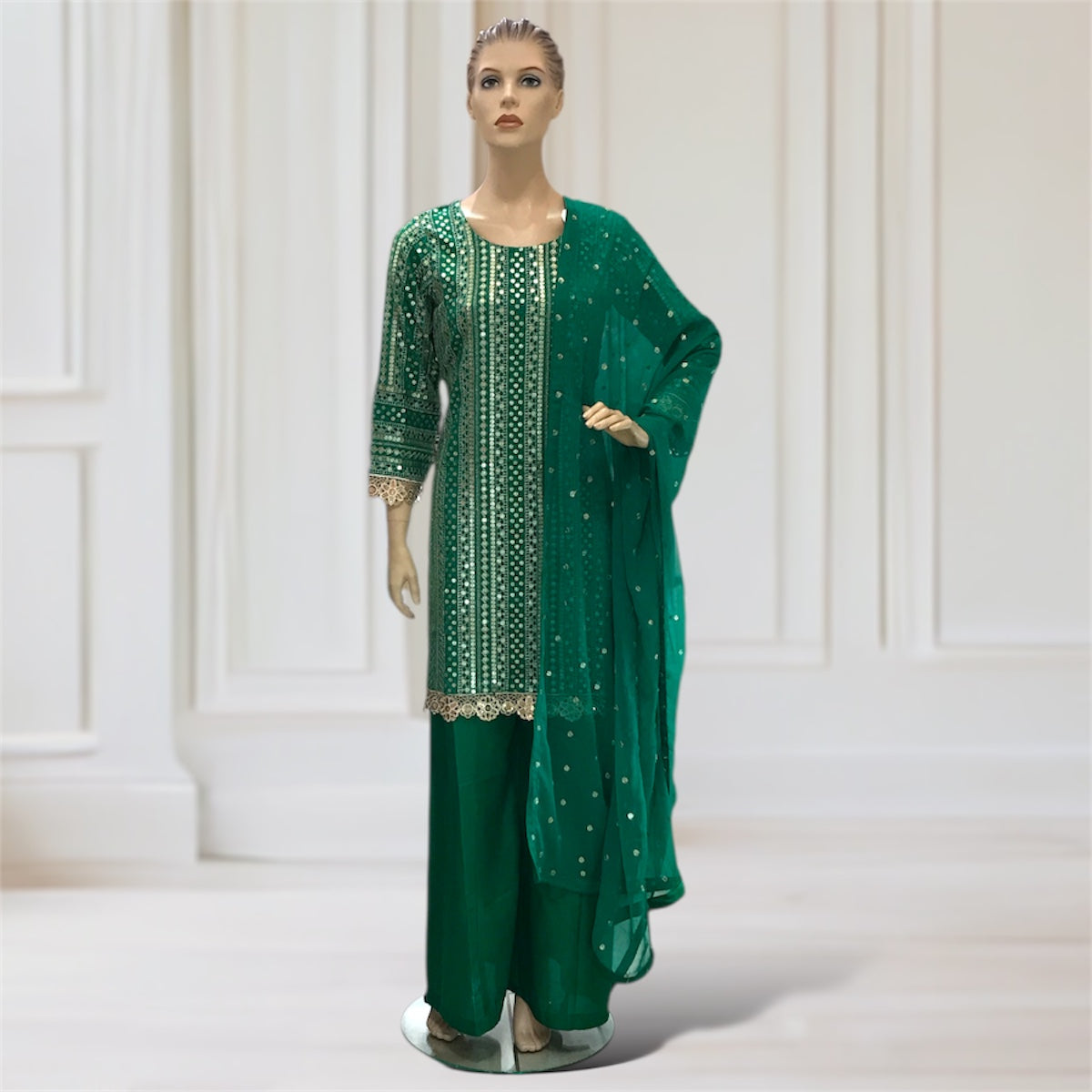 Kurta + Trouser + Scarf