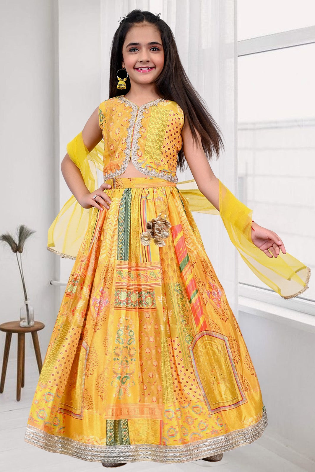 Lehenga + Choli + Scarf