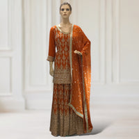 Kurta + Lehenga + Scarf