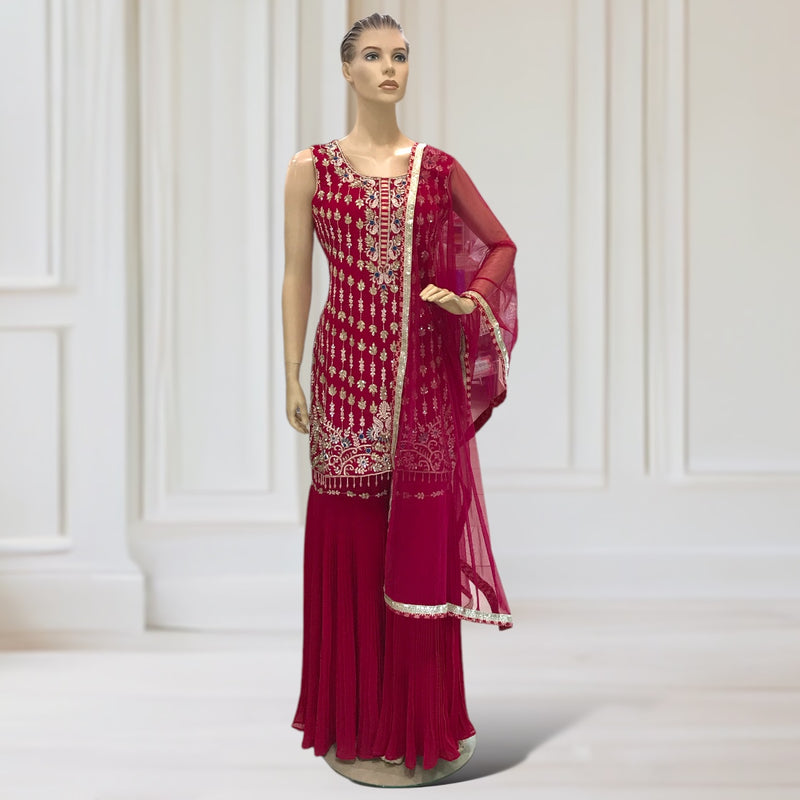 Kurta + Garara + scarf