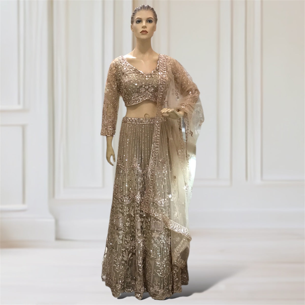 Lehenga + Choli + Scarf