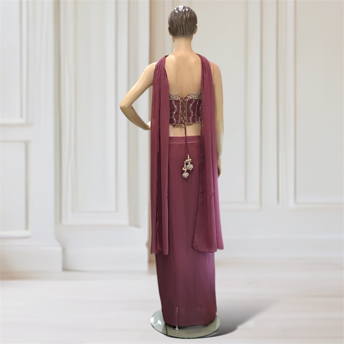 Corset + Drape skirt + Scarf