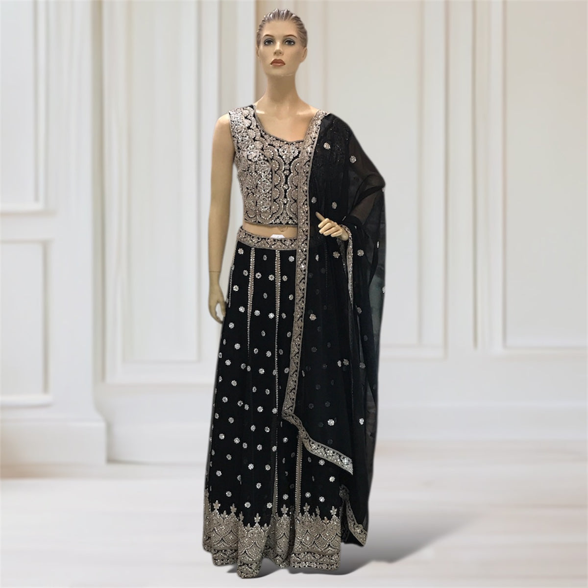 Lehenga + Choli + Scarf