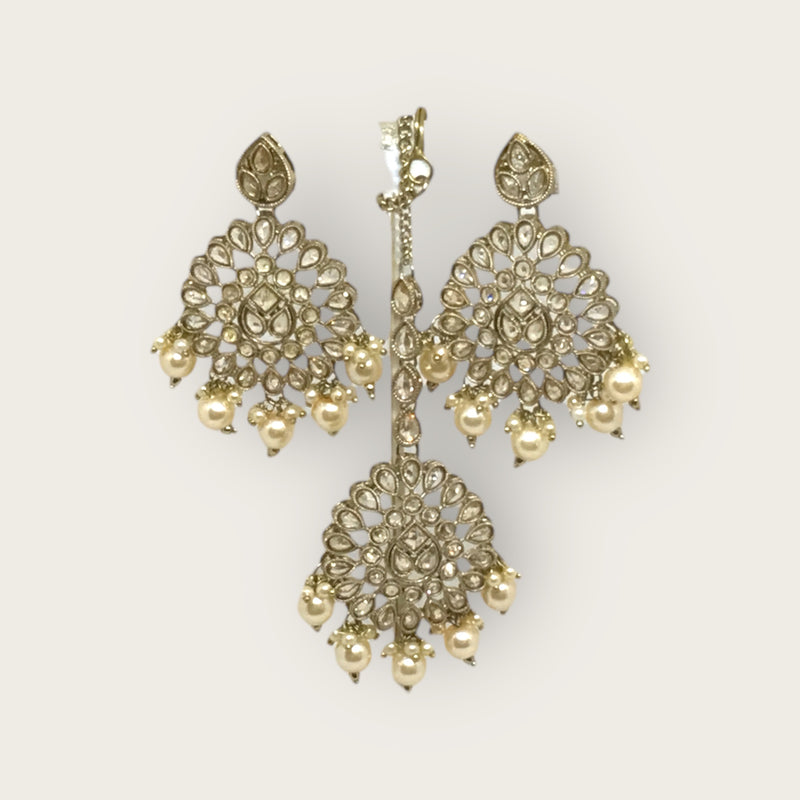 Necklace + Earrings + Tikka