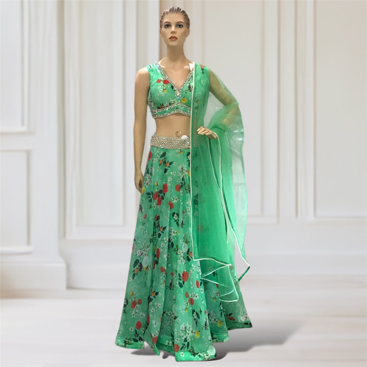 Lehenga + Choli + Scarf