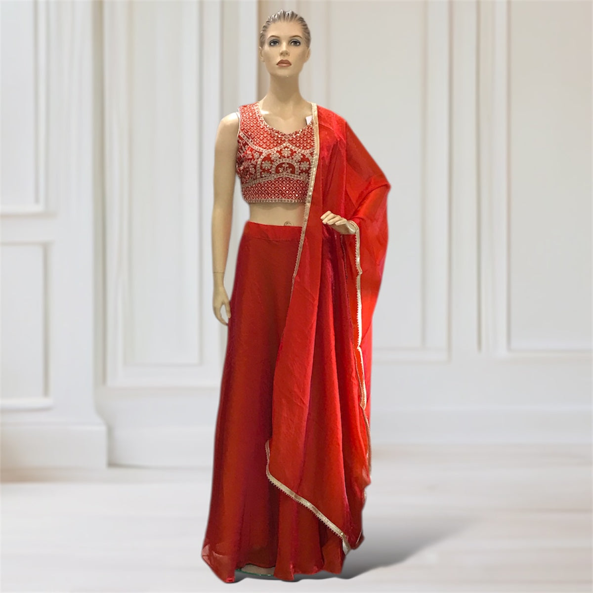 Lehenga + Choli + Scarf