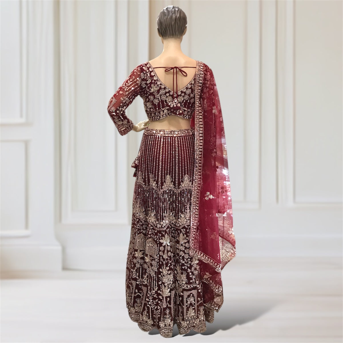 Lehenga + Choli + Scarf