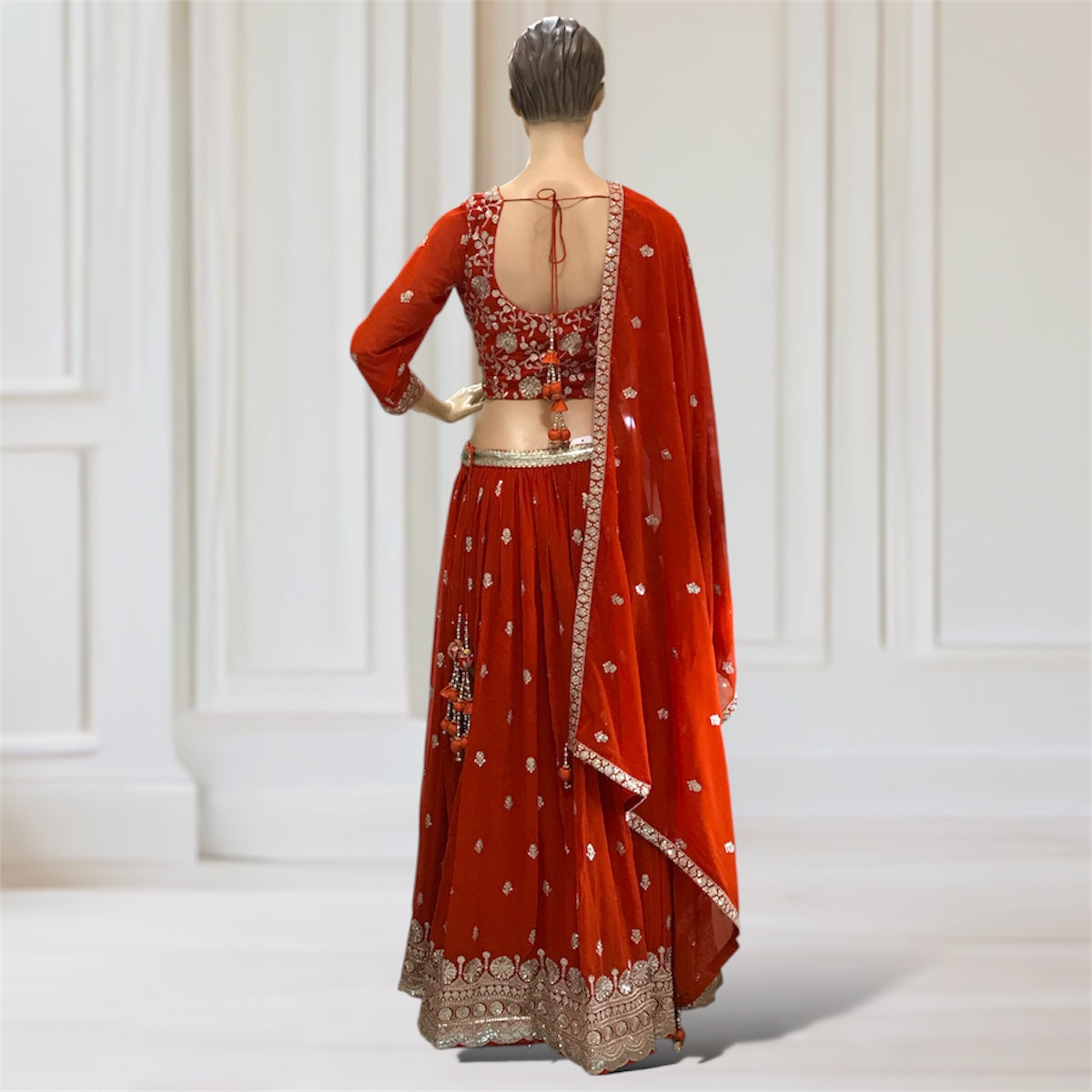 Lehenga + Choli + Scarf