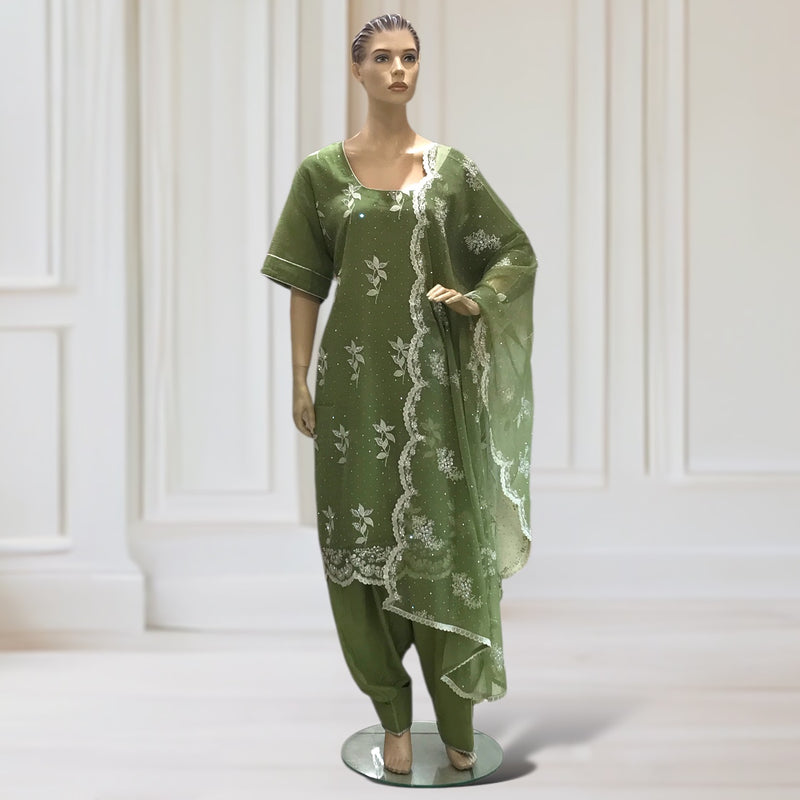 Kurta + Shalwar + Scarf